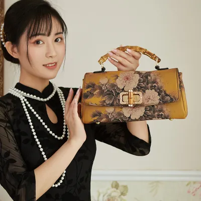 Women's Handmade Boston Bag 