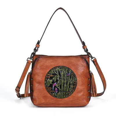 Soft Leather Square Shoulder Bag