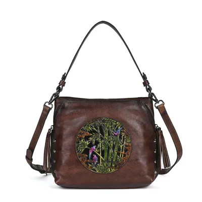 Soft Leather Square Shoulder Bag