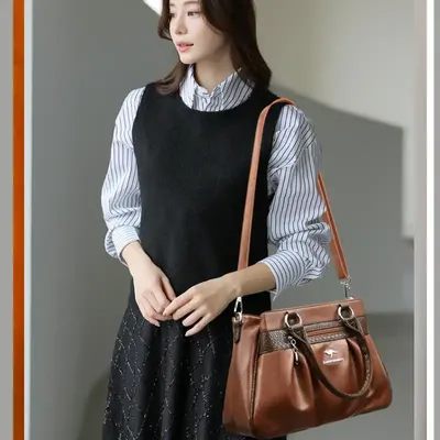 TOP-HANDLE CROSSBODY BAG