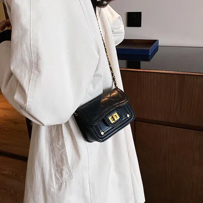 STYLISH BUTTON CLOSURE PURSE