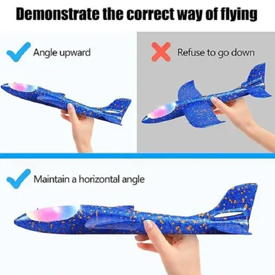 Gun Aircraft Glider For Kids -Blue