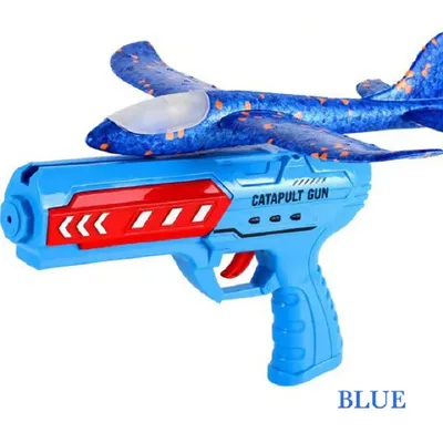 Gun Aircraft Glider For Kids -Blue