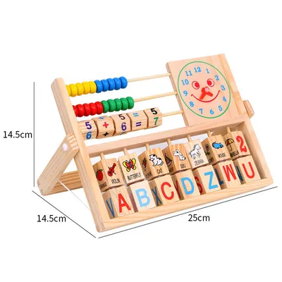 All-in-One Wooden Learning Station