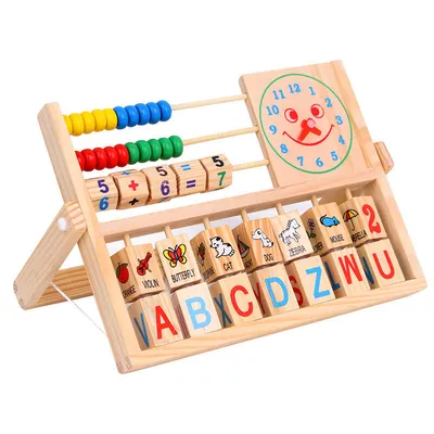 All-in-One Wooden Learning Station
