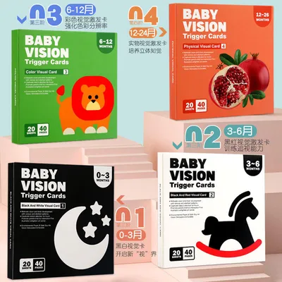 Baby Vision Trigger Cards – Stage-wise Visual Stimulation Set