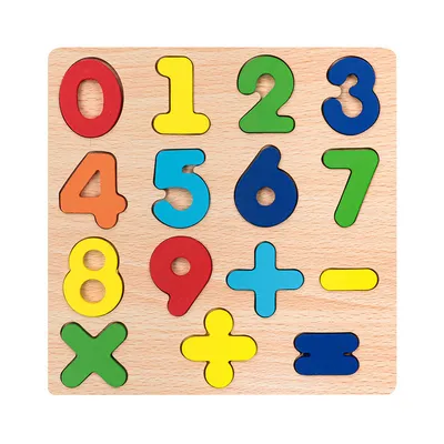 Math Master Wooden Puzzle Board
