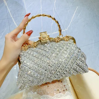 High-End Rhinestone Party Handbag | Luxury Diamond Chain Shoulder & Crossbody Bag