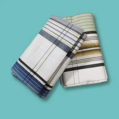 Sirajgonj Premium White Lungi (2 Pis Combo)