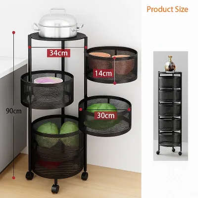 360° Rotating Kitchen Rack