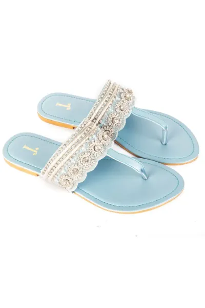 Pakistani Original J. ( Junaid Jamshed) Women Footwear _Pastel Blue