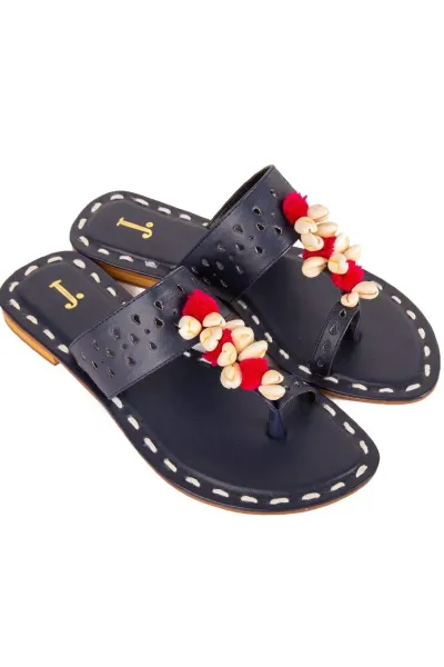 Pakistani Original J. ( Junaid Jamshed) Womens Footwear _ Navy Blue