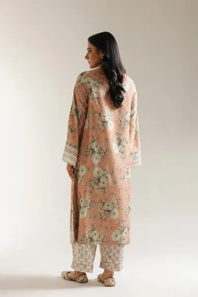 Original Pakistani ETHNC Cotton Embroidered Stitched 2Pcs