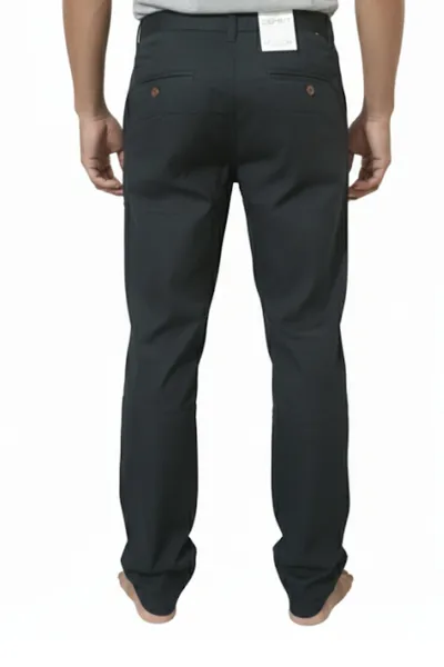Men’s Classic Slim-Fit Black Formal Pant