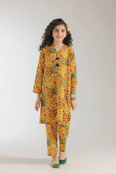 ETHNC - PRINTED DRESS 2 PIECE (3-5)