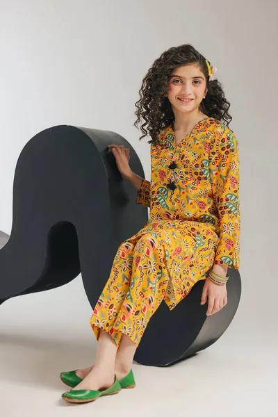 ETHNC - PRINTED DRESS 2 PIECE (3-5)