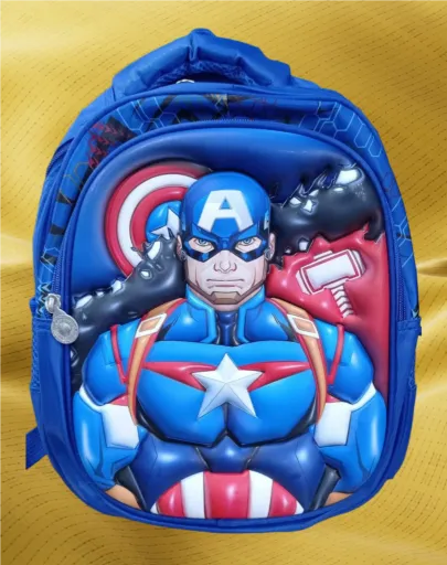 Captain america 3D school bag 