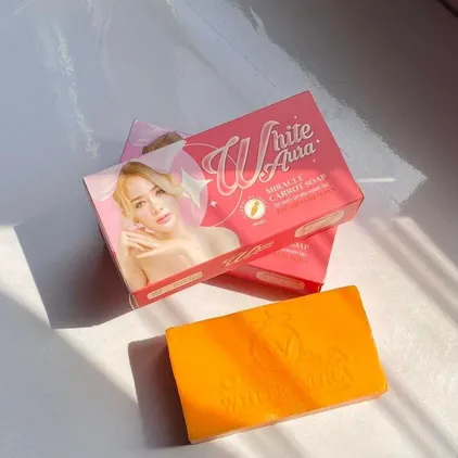White Aura Miracle Carrot Soap-160g