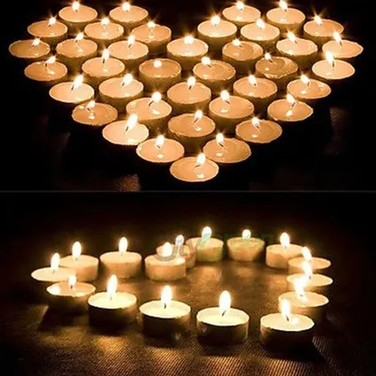 3 pcs Romantic Round Tealight Candles