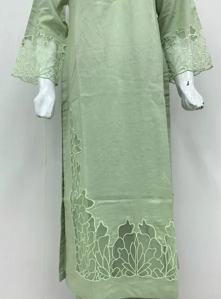 Pakistani Original Sahiba's By Mirza Stitched Cotton 2Pcs _ Mint 