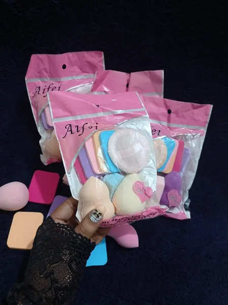 Beauty Makeup Tools With Puff & Sponge Set