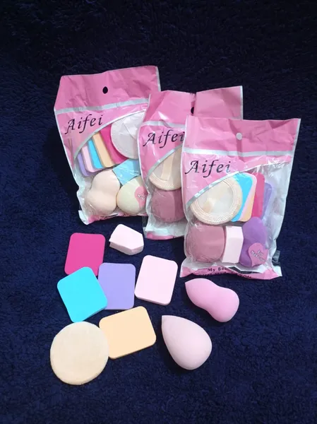 Beauty Makeup Tools With Puff & Sponge Set