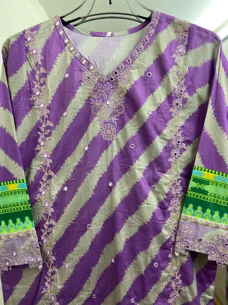 Original Pakistani Pure Lawn luxury embroidered and foilwork collection By Falaksapparel 