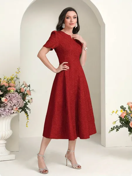 Vibrant Glow Midi Dress