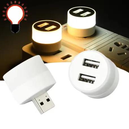 USB Plug Lamp Small LED Night Light (1 pc)