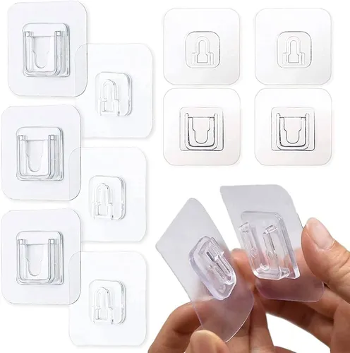 5 pairs Wall Mounted Adhesive Wall Hooks