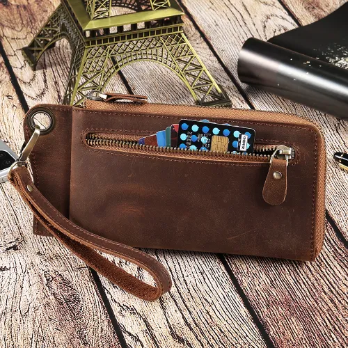 Men's Multi-Card Slots Genuine Leather Wallet 