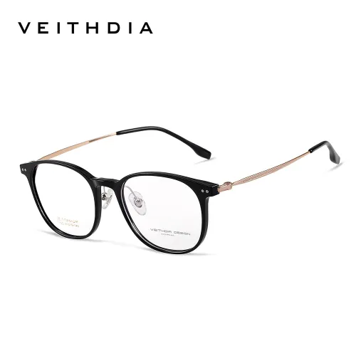 Pure Titanium Feet Retro Optical Myopia Glasses 