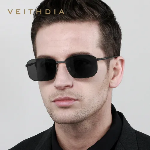 Broadcast Thickeneded Square Frame High-Definition Nylon Polarized Sunglasses