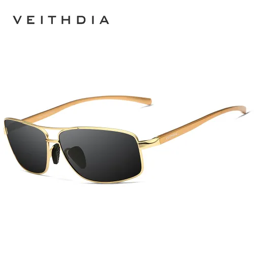 Men's Aluminum Magnesium Metal Polarizer Square Sports Sunglasses