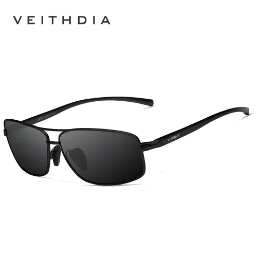 Men's Aluminum Magnesium Metal Polarizer Square Sports Sunglasses
