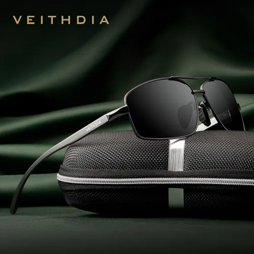 Men's Aluminum Magnesium Metal Polarizer Square Sports Sunglasses