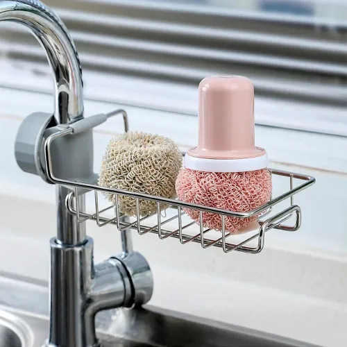 Stainless Steel Faucet Sink Storage Holder