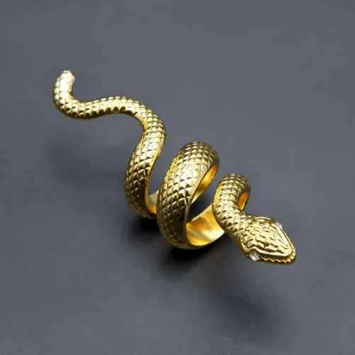 Punk Large Snake Finger Ring