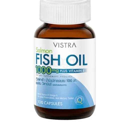 Vistra Salmon Fish Oil 1000mg Plus Vitamin E (100 Capsules)