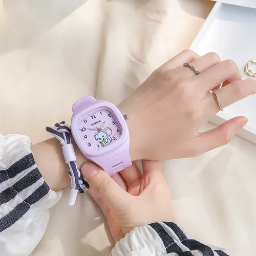 Boys & Girls Korean Style Cartoon Silicone Watch