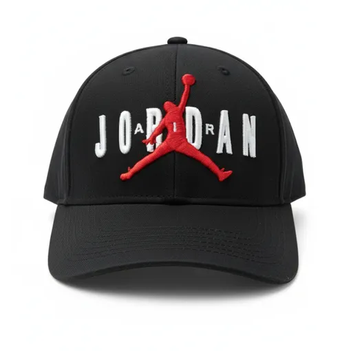 Jordan Jumpman Logo Black Cap with Text