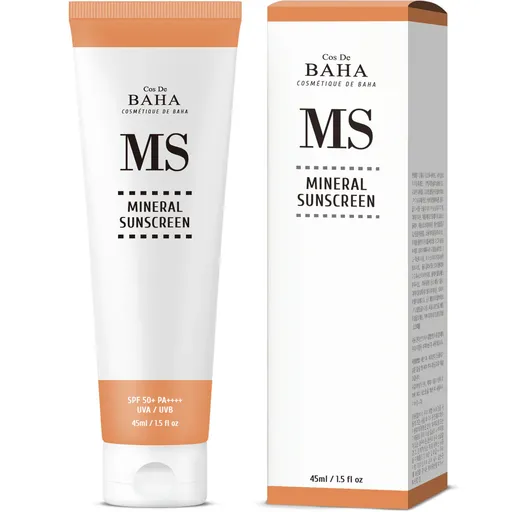 Cos De Baha MS Mineral Sunscreen SPF 50+ PA++++ Cream 45ml