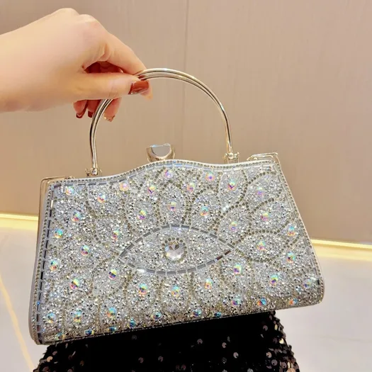 American retro diamond handbag 