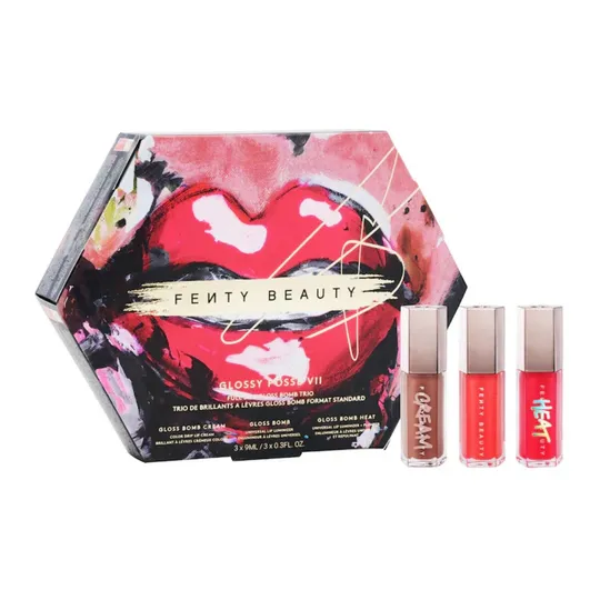 Fenty Beauty Glossy Possey VII Full Size Gloss Bomb Trio