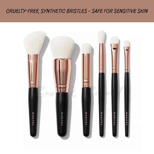 Morphe Rose Away Travel Brush Set (6 pcs)