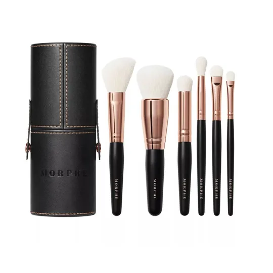 Morphe Rose Away Travel Brush Set (6 pcs)