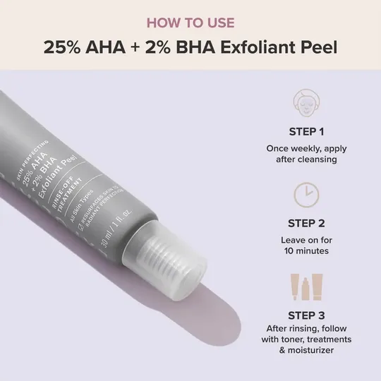 SKIN PERFECTING 25% AHA + 2% BHA Exfoliant Peel (30ml)