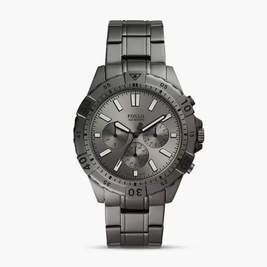 Fossil Garrett Chronograph Smoke Stainless-Steel Men's Watch