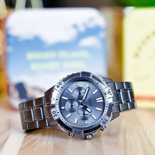 Fossil Garrett Chronograph Smoke Stainless-Steel Men's Watch