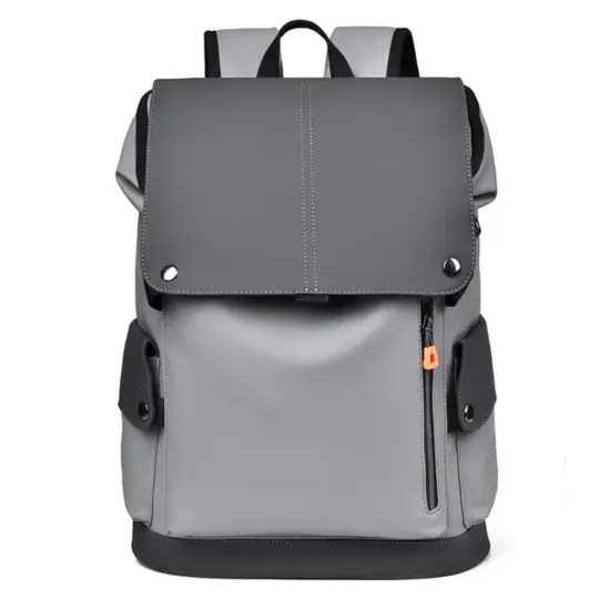 Workwear functional PU leather backpack BP59007